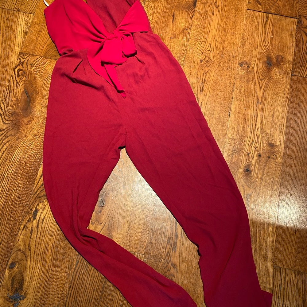 Tie Red Romper